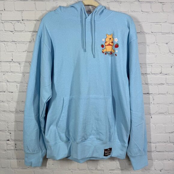 Disney Sweaters - Winnie The Pooh Hoodie Women XL Blue Disney Collectible Run Outdoor Berry Sweet